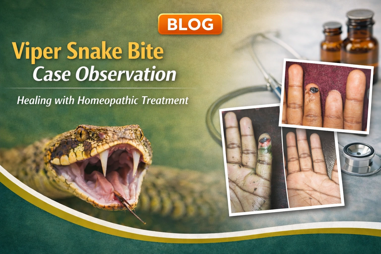 Viper Snake Bite Case Observation