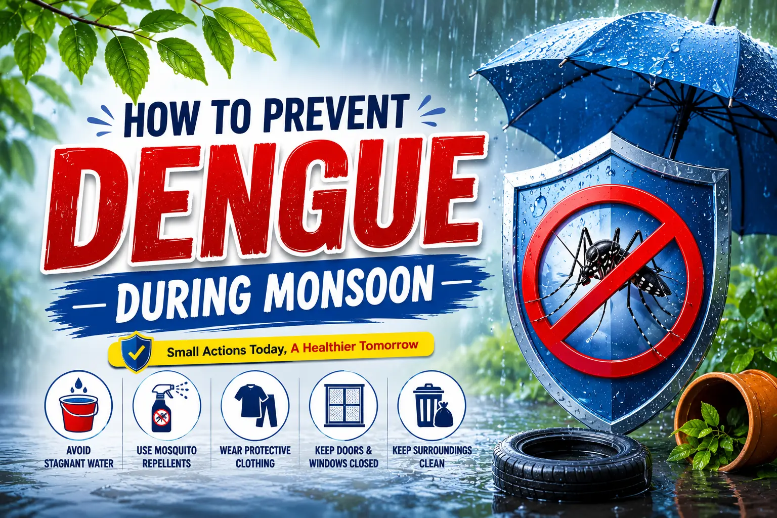 Meta Title: How to Prevent Dengue During Monsoon | Homeo Clinic Hospital